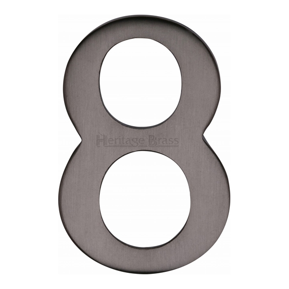 C1568 8-MB • 51mm • Matt Bronze • Heritage Brass Self Adhesive Numeral 8